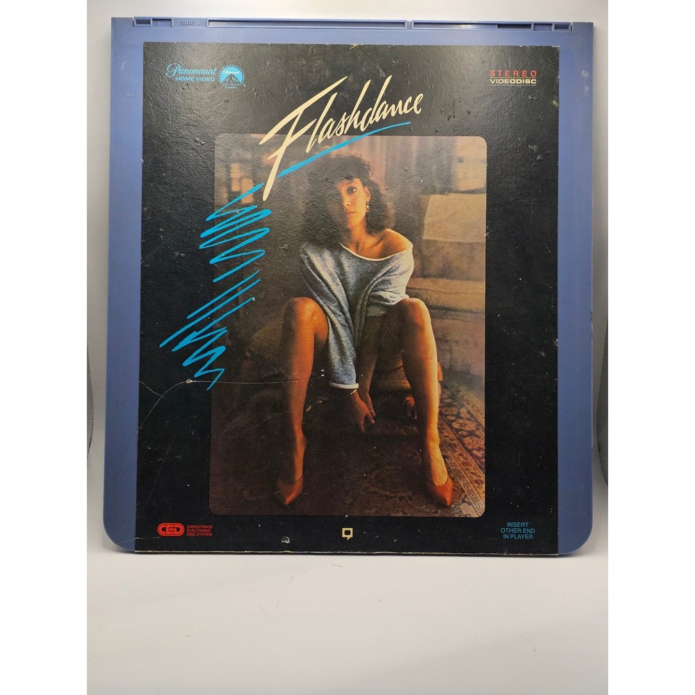 Flashdance 1983 RCA - CED Video Disc Vintage Vtg Movies Classic Rare‎